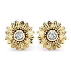 Sunflower Stud Earrings - Winter Sunshine Marketplace