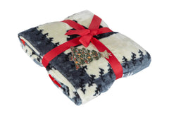 Blanket Holly Jolly Gray