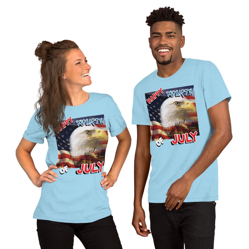 Winter Sunshine Wearable Art Tee Eagle Rising - Winter Sunshine Marketplace
