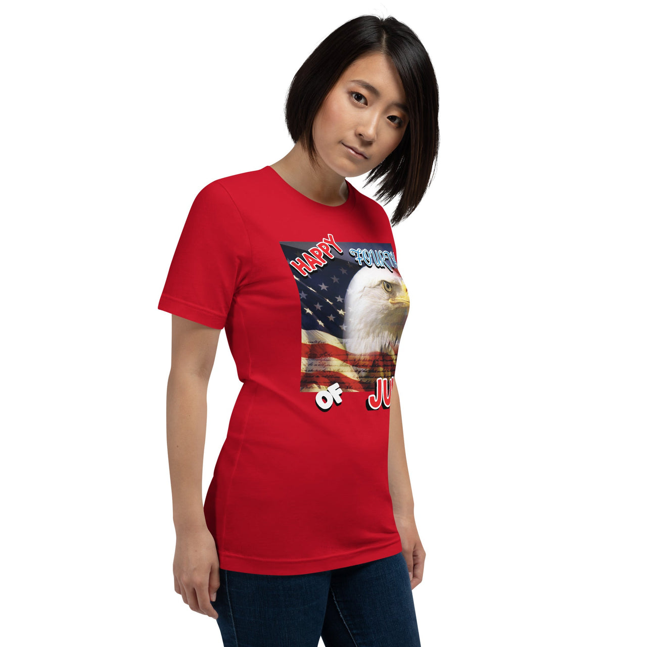 Winter Sunshine Wearable Art Tee Eagle Rising - Winter Sunshine Marketplace