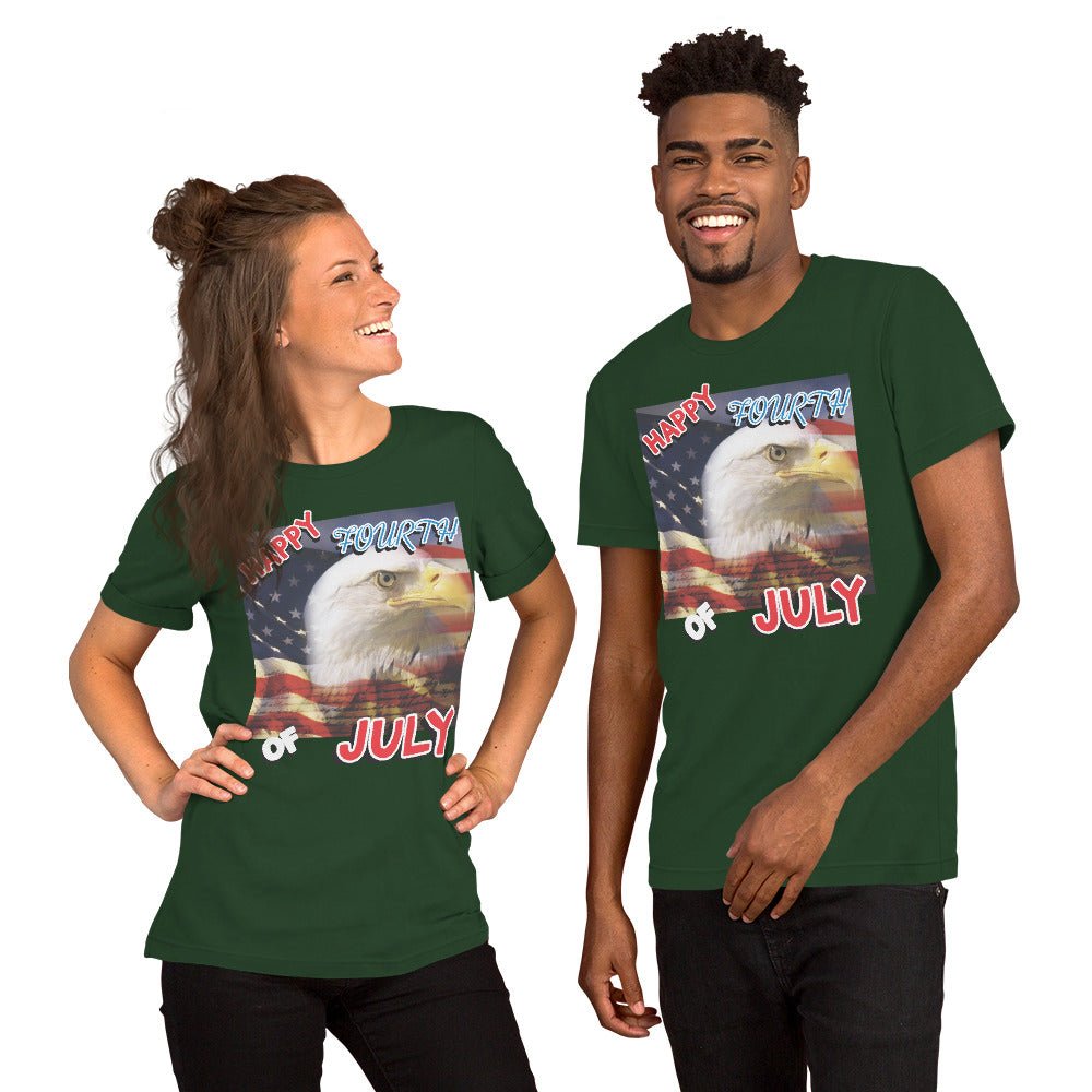 Winter Sunshine Wearable Art Tee Eagle Rising - Winter Sunshine Marketplace