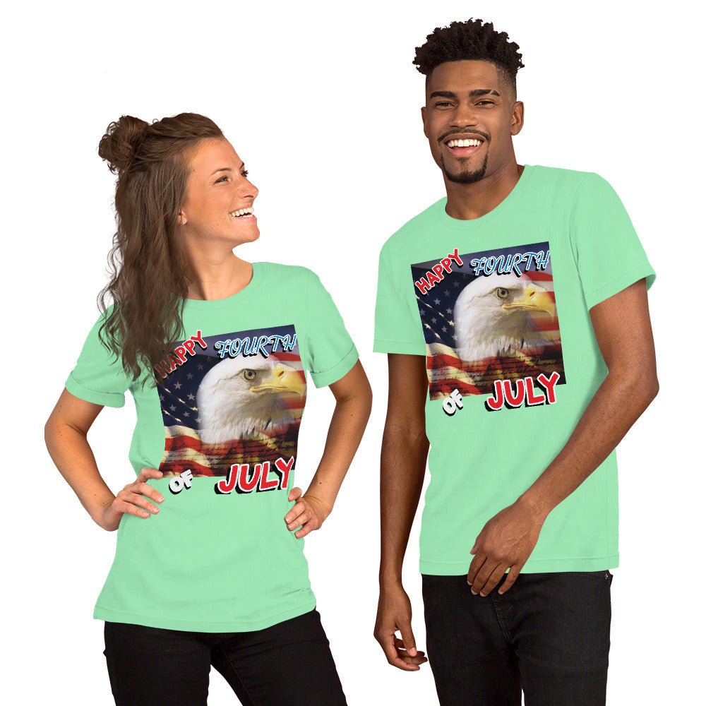 Winter Sunshine Wearable Art Tee Eagle Rising - Winter Sunshine Marketplace