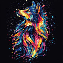 Wolf Art Diamond Painting - Winter Sunshine Marketplace